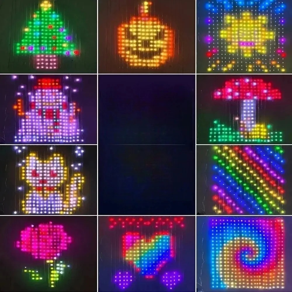 LED Pixel Curtain Lights Bluet - Smart Home App review and price
