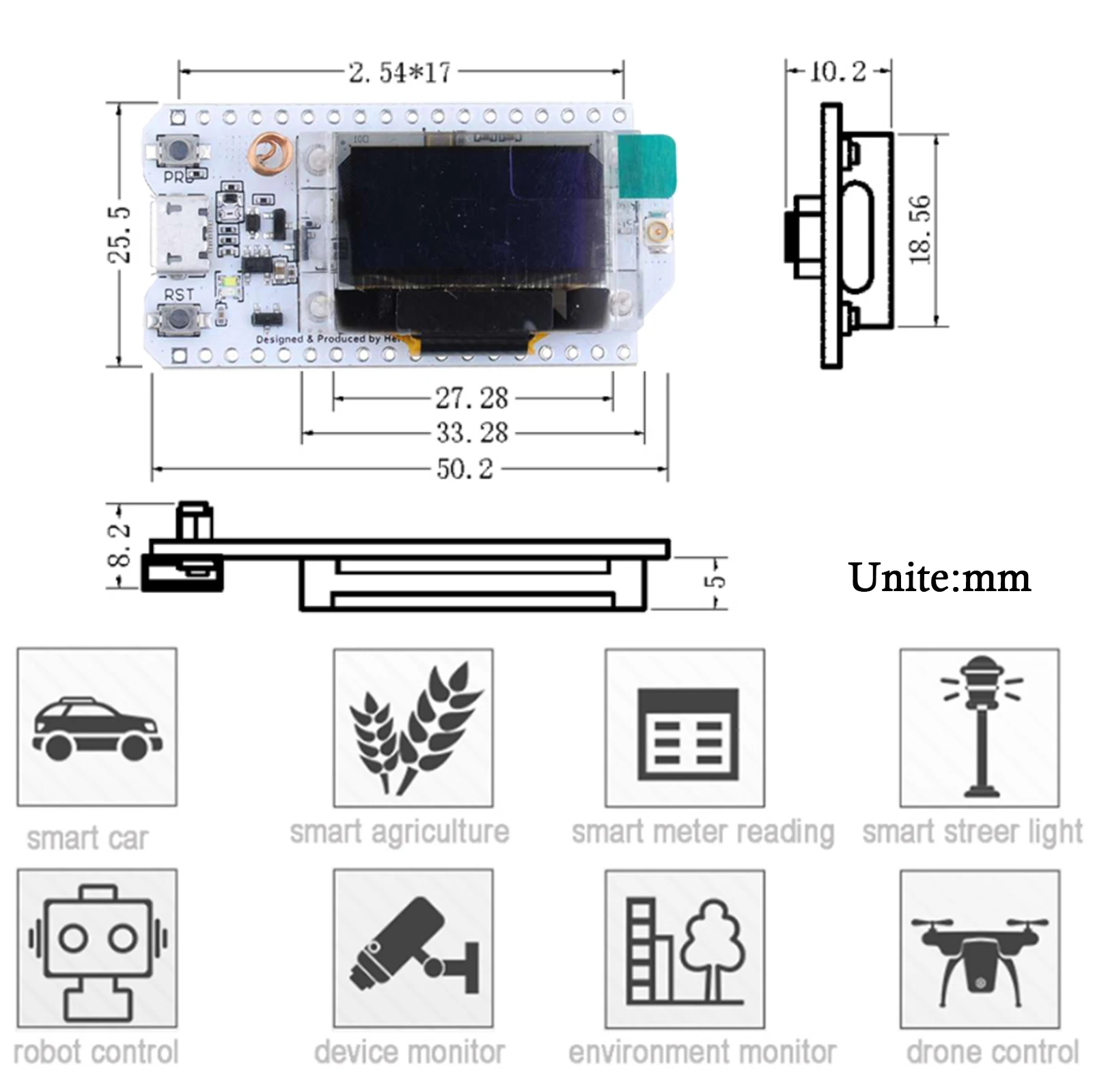 WIFI Lora Kit 32 V3 915MHz ESP - Smart Home Kit For Arduino review and price