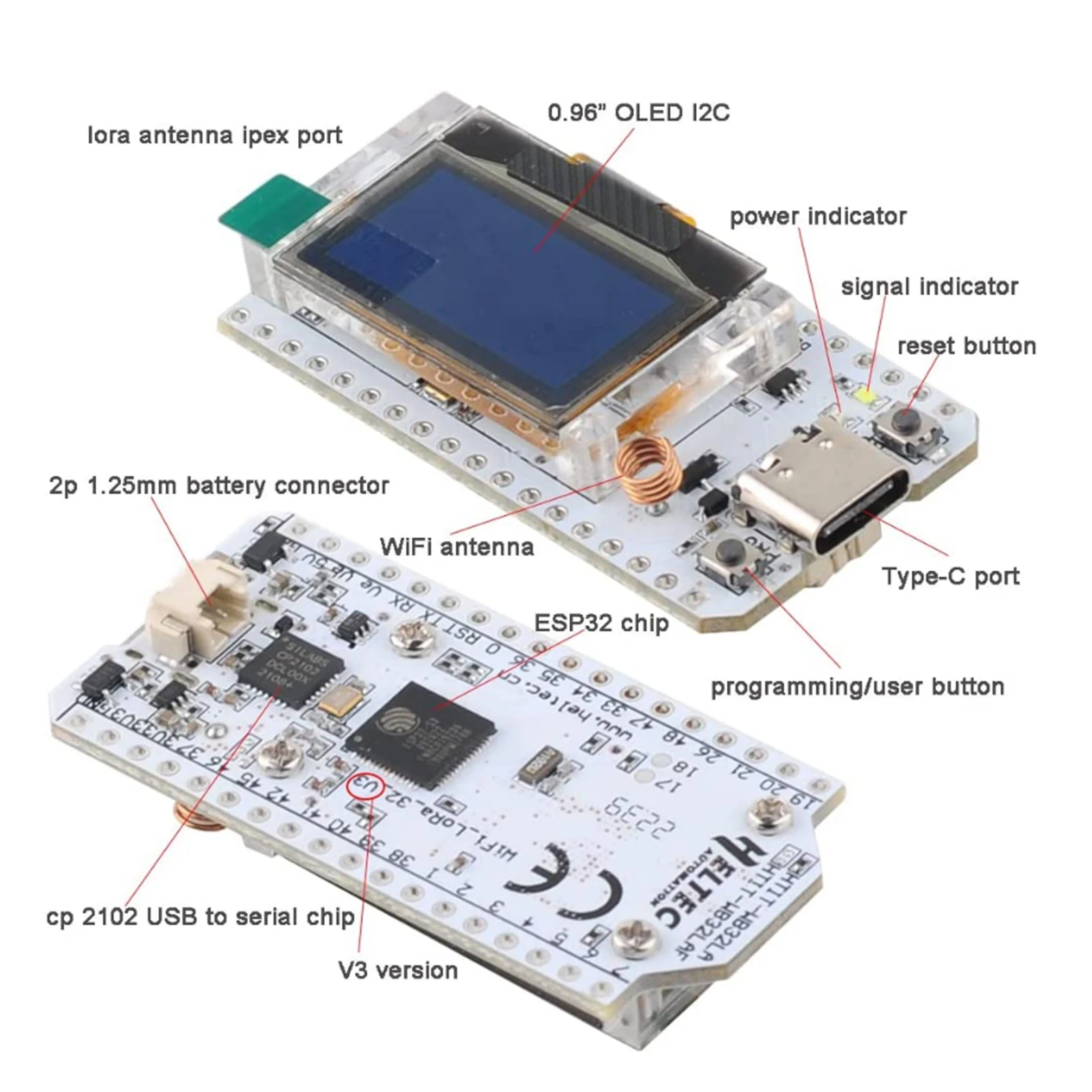 WIFI Lora Kit 32 V3 915MHz ESP - Smart Home Kit For Arduino review and price