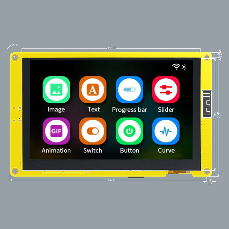 ESP32-S3 5 Inch IPS TFT Screen - Smart Home Arduino review and price