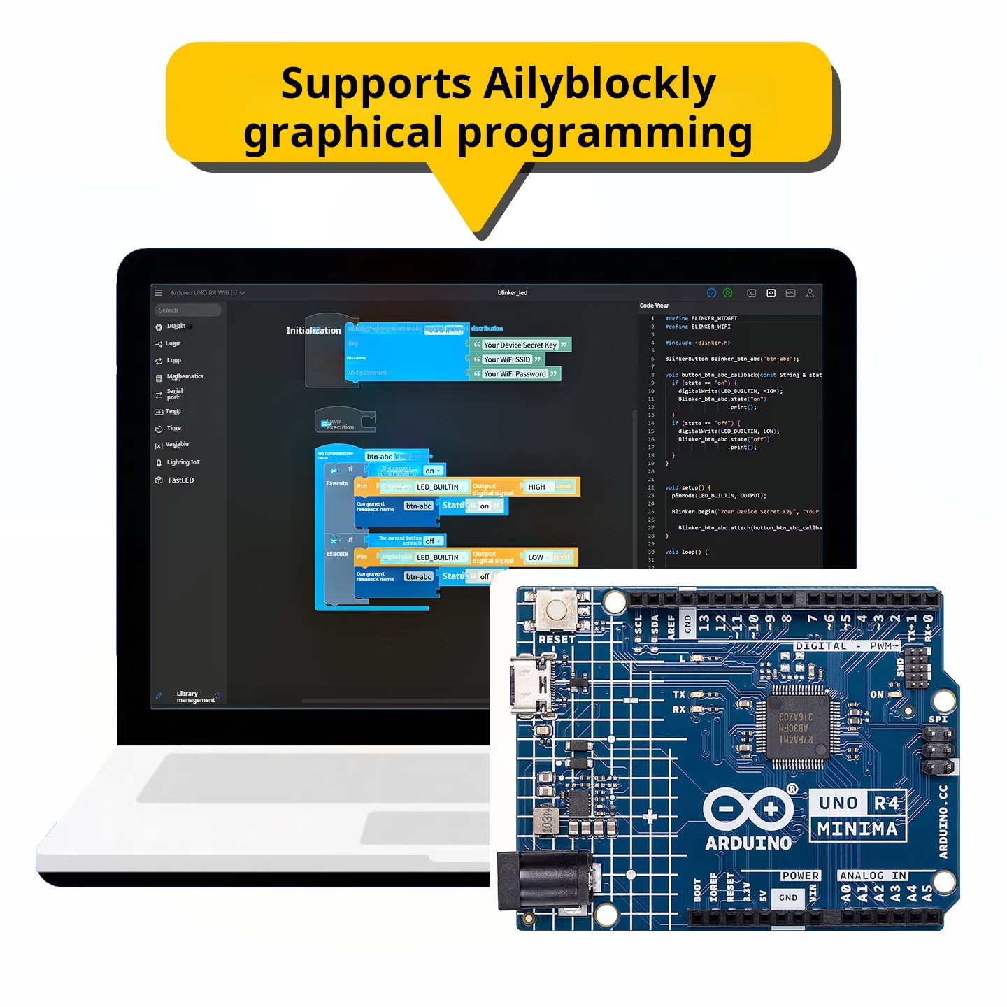 Arduino UNO R4 WiFi ABX00087 D - Smart Home Arduino Uno review and price
