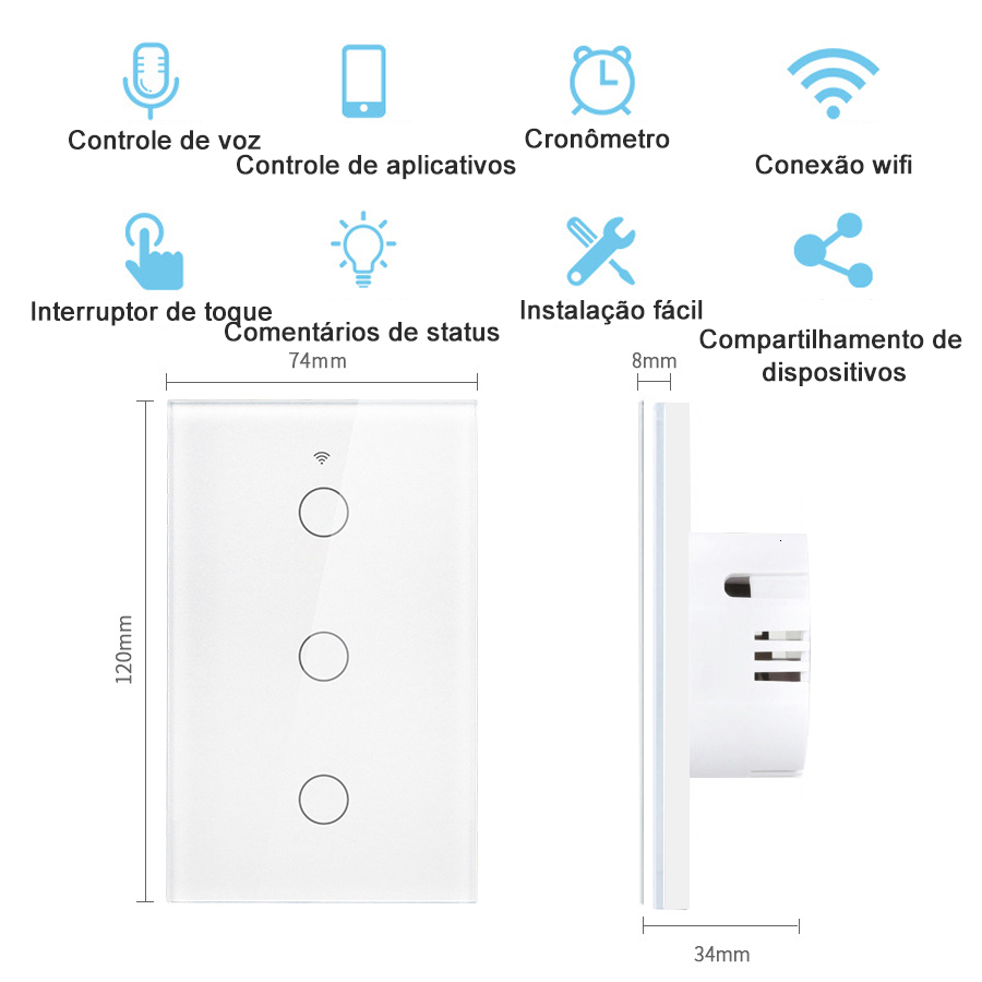 Tuya WiFi Touch Wall Smart Swi - Homesmart Online review and price