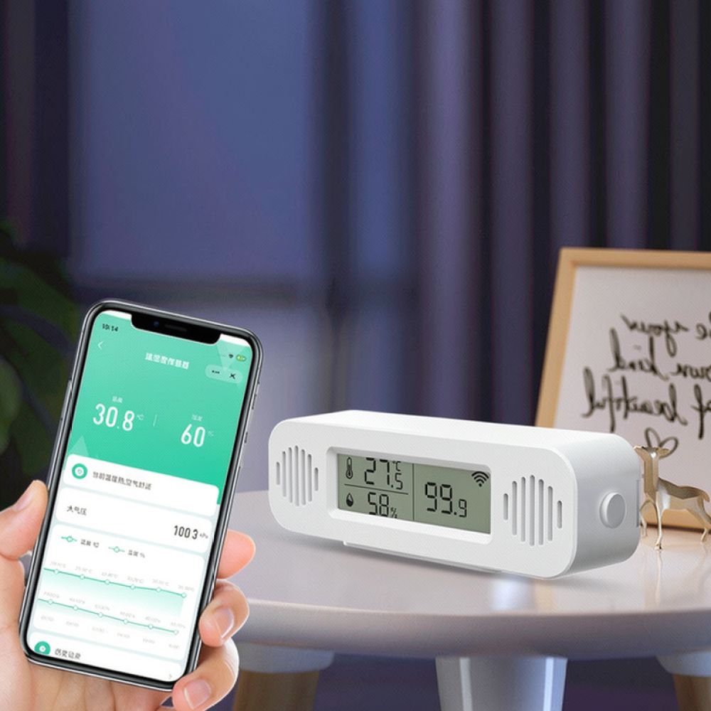 WiFi Connected Smart Hygromete - Smart Home Environment Monitoring System review and price