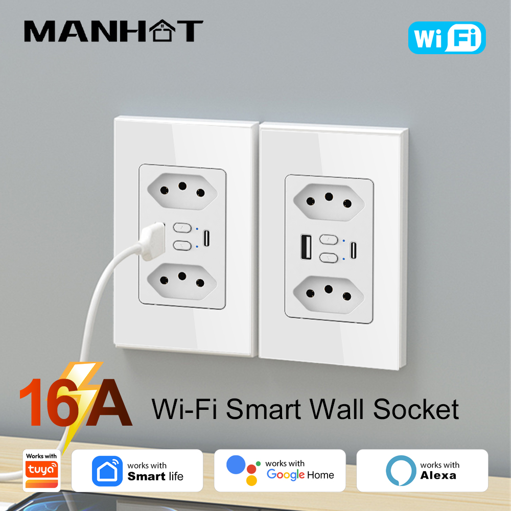 MANHOT Wifi Smart Brazil Socke - Smart Home For Living review and price