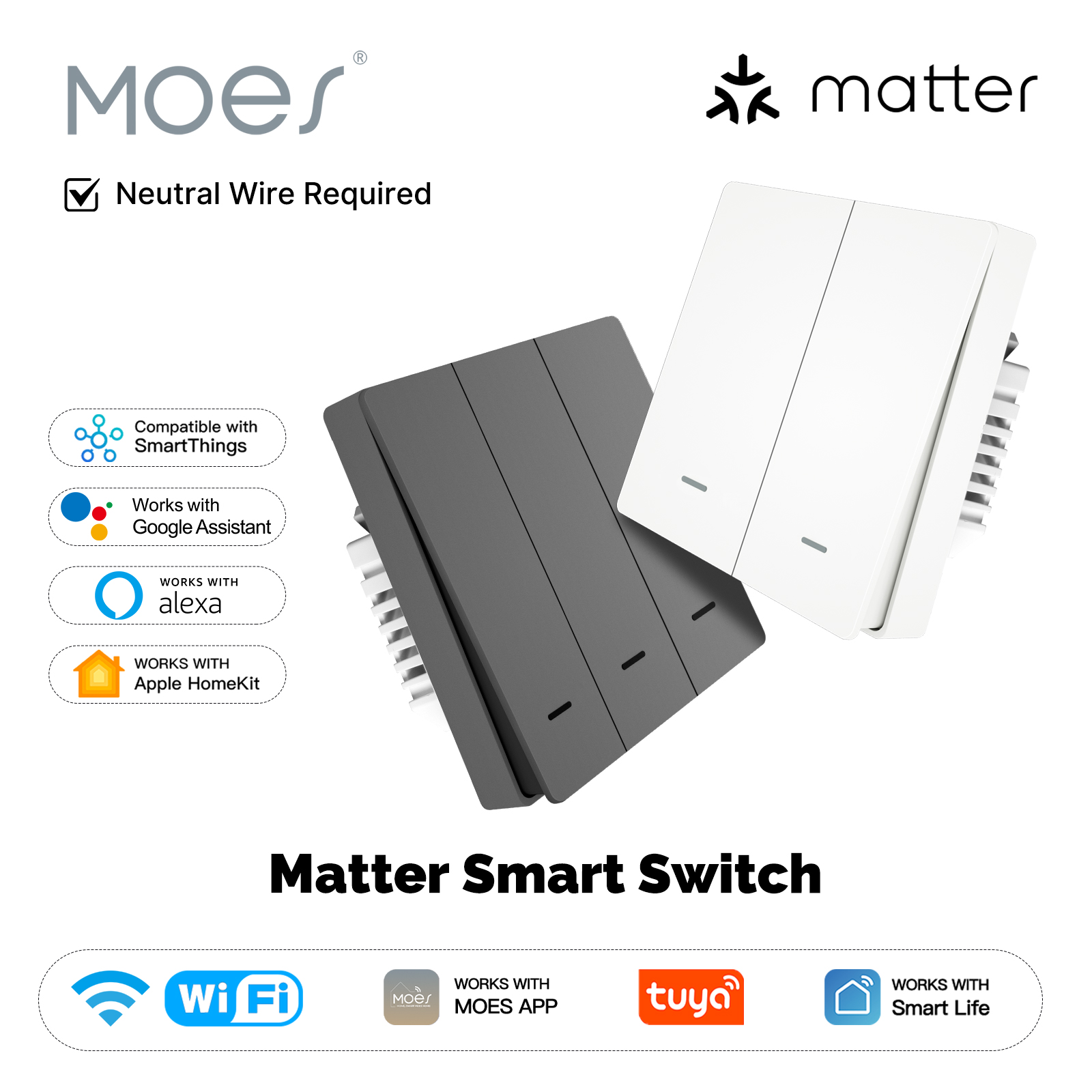 MOES Matter Tuya WiFi Smart Li - Smart Home Proxmox review and price