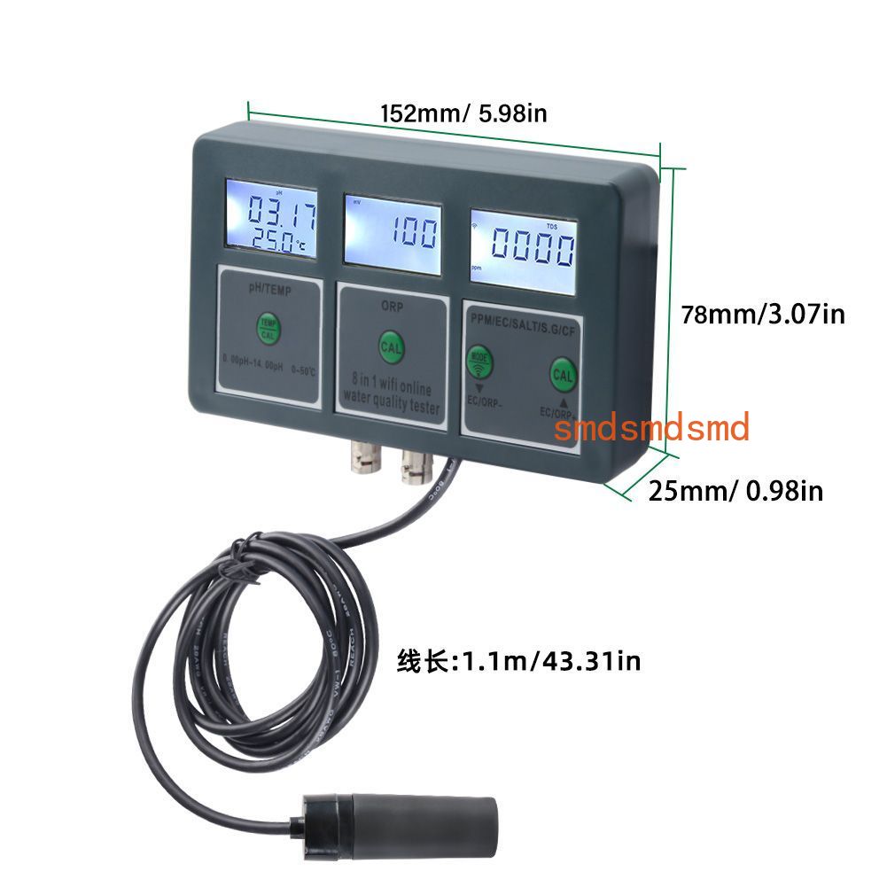 WiFi 8-in-1 Online Water Quali - Homesmart Online review and price